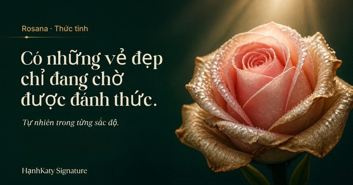 Bông hồng được đánh thức – ROSANA làm hồng nhũ hoa tự nhiên tại HạnhKaty Vinh